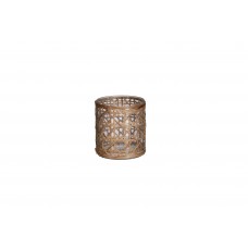 Bay Isle Home Weave Cane Glass and Rattan Votive Holder BYIL2346